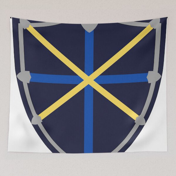 Item preview, Stylish Dark Blue Shield with Cross Patterns designed and sold by Biskit222.
