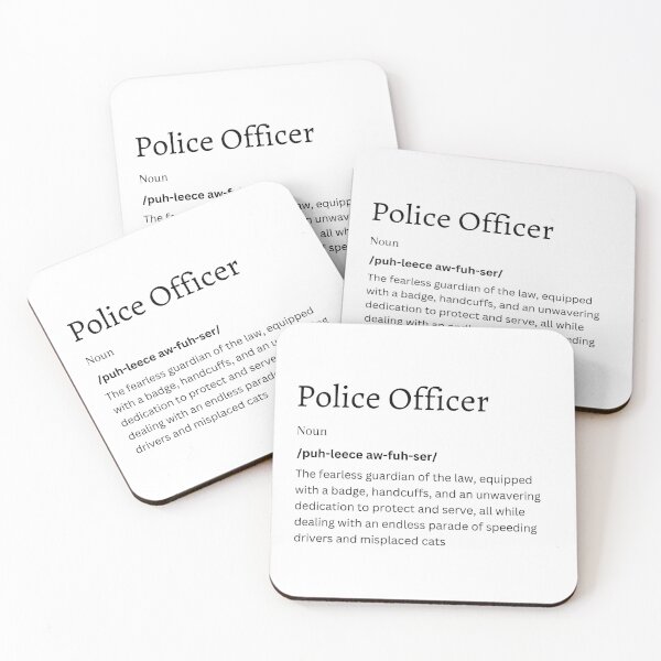Item preview, Police Officer Definition Sticker | Gift for Law Enforcement Heroes designed and sold by FunDifference.