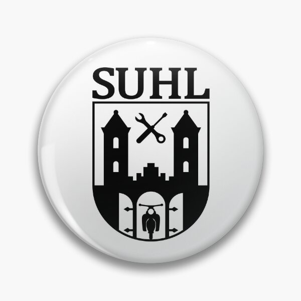 Item preview, Suhl Coat of Arms with Simson Star / Sparrowhawk / Hawk (black) designed and sold by VEB Ostladen.