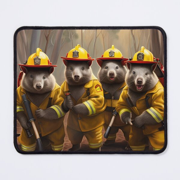 Item preview, Firefighting Wombats designed and sold by J7Simpson.