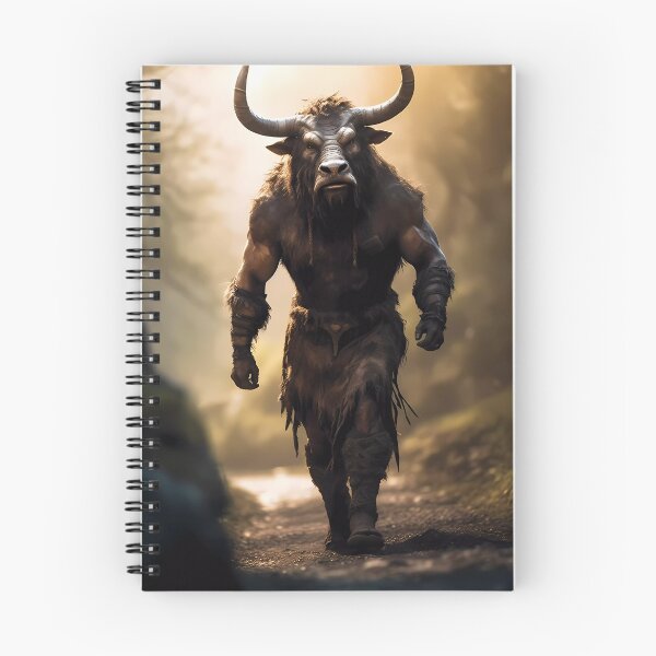 Item preview, Black Minotaur: A Symbol of Strength and Resolute Determination designed and sold by SingularityGeek.
