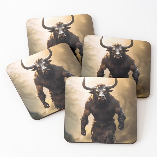 Item preview, Black Minotaur: A Symbol of Strength and Resolute Determination designed and sold by SingularityGeek.