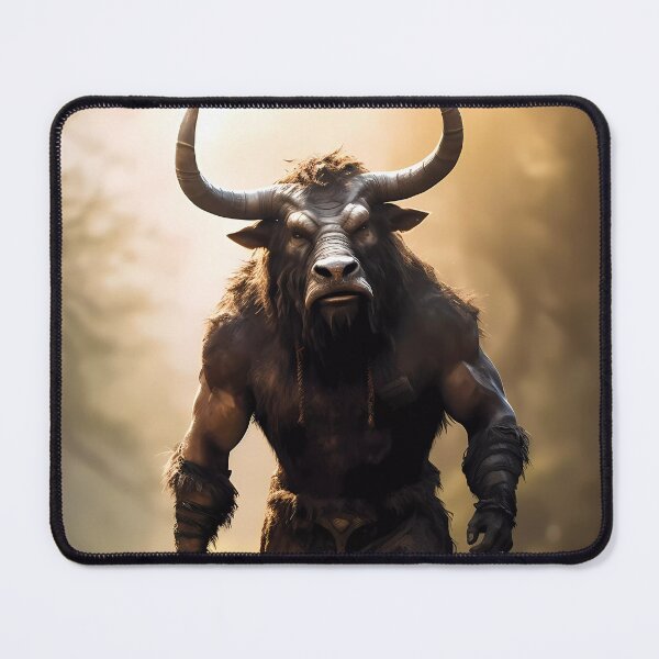 Item preview, Black Minotaur: A Symbol of Strength and Resolute Determination designed and sold by SingularityGeek.