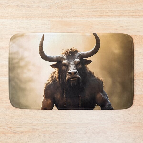 Item preview, Black Minotaur: A Symbol of Strength and Resolute Determination designed and sold by SingularityGeek.
