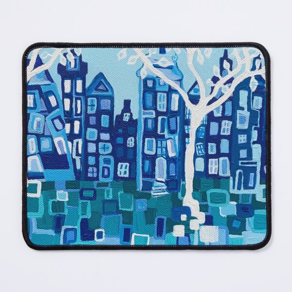 Item preview, Amsterdam Acrylic Painting: Along the Cobbled Streets designed and sold by Jaraart.
