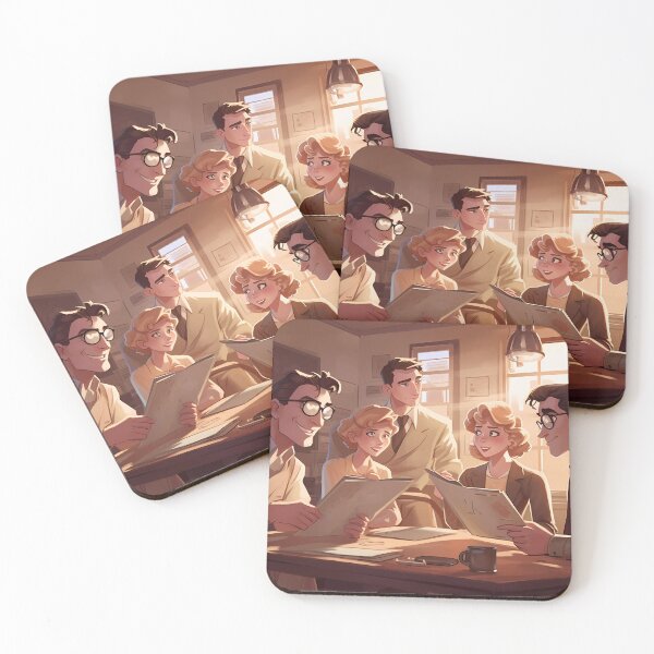 Item preview, 940s Journalists at the Office: Cartoonish Charm of the Newsroom designed and sold by SingularityGeek.