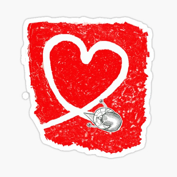 Valentine - Snail Love Sticker