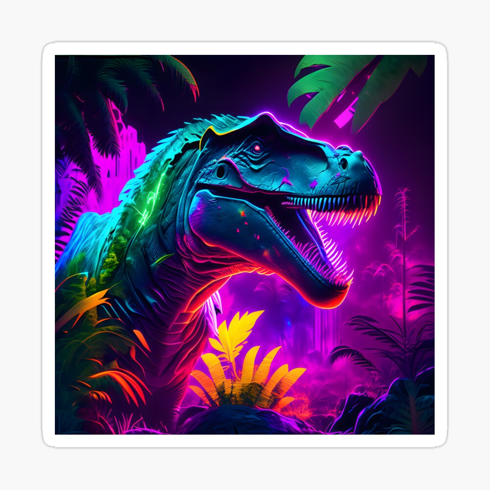 Chrome Dino' Poster by Naui Art, Displate