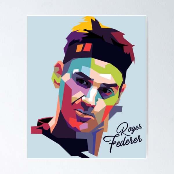 Item preview, Roger Federer Pop Art Portrait133 designed and sold by Marshaunmoose.