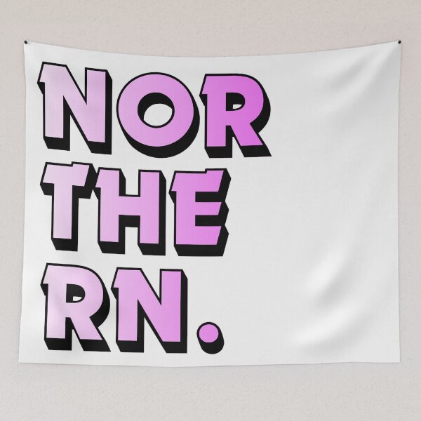 Item preview, Northern. - Pink & White designed and sold by (Not) The Wednesday Shop.