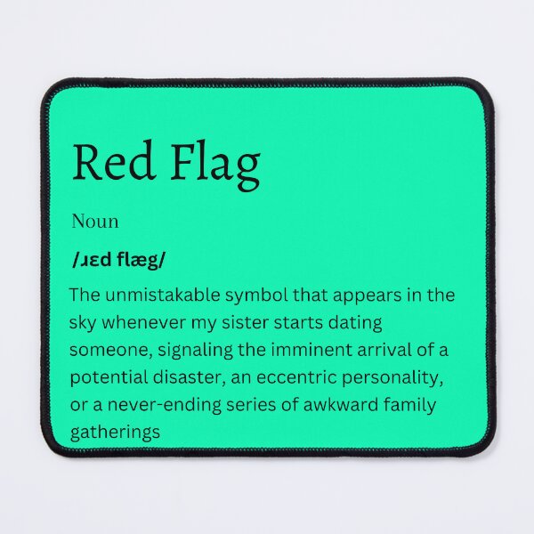 Item preview, Red Flag Definition Sticker | Symbol of Caution and Awareness designed and sold by FunDifference.