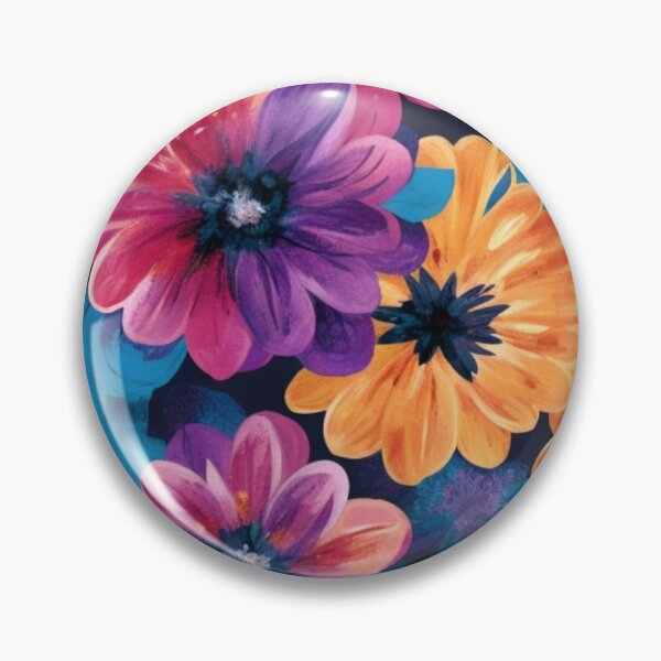 Item preview, abstract orange pink floral dark pattern designed and sold by Lydyb-creations.