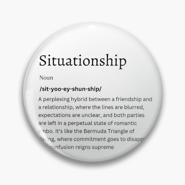 Item preview, Situationship Definition Sticker | Navigating the Realm of Uncertainty designed and sold by FunDifference.