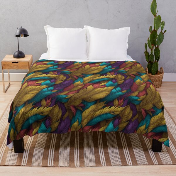 Item preview, Colorful Feather pattern designed and sold by kiyaansh16.