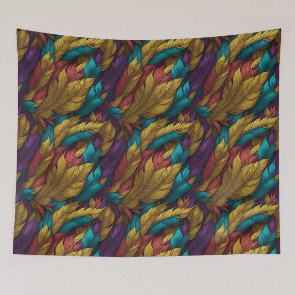 Item preview, Colorful Feather pattern designed and sold by kiyaansh16.