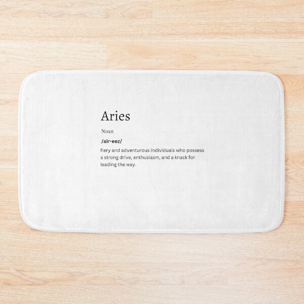 Item preview, Aries Definition Sticker | Embrace the Fiery Spirit of the Ram designed and sold by FunDifference.