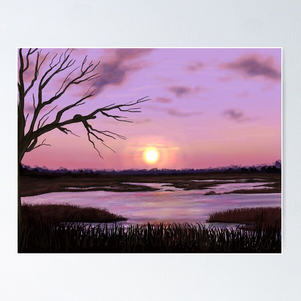 Item preview, Sunset lake designed and sold by TashArtss.