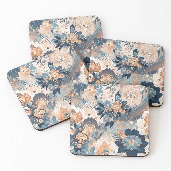 Item preview, Modern Botanical Flower Pattern designed and sold by Beige-K-art.
