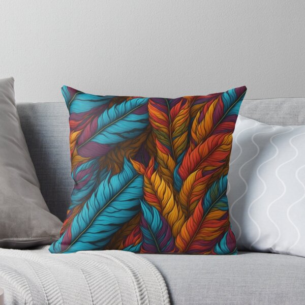 Item preview, Colorful Feather pattern designed and sold by kiyaansh16.