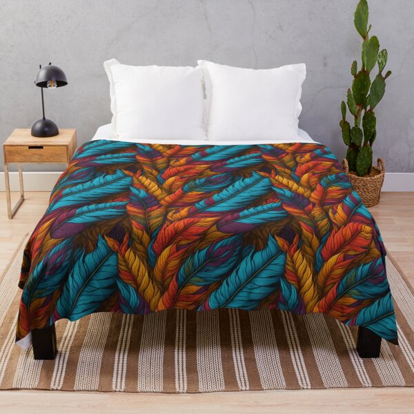 Item preview, Colorful Feather pattern designed and sold by kiyaansh16.
