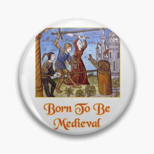 Item preview, 'Born To Be Medieval' Snail Fight Naïve Painting - Medieval Designs Collection designed and sold by Ridiculam Toga.