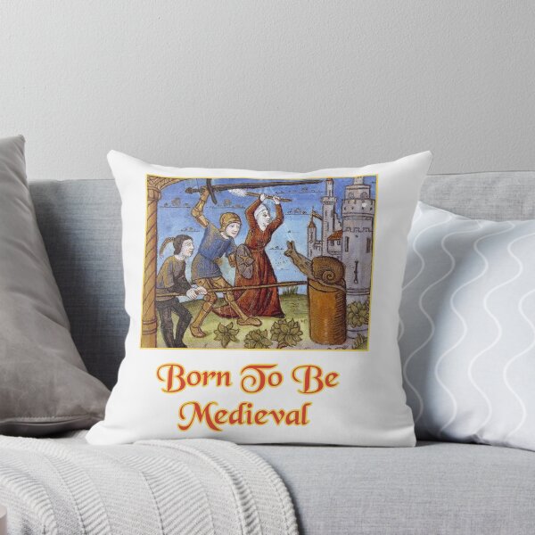 Item preview, 'Born To Be Medieval' Snail Fight Naïve Painting - Medieval Designs Collection designed and sold by Ridiculam Toga.