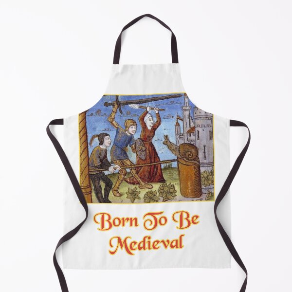 Item preview, 'Born To Be Medieval' Snail Fight Naïve Painting - Medieval Designs Collection designed and sold by Ridiculam Toga.