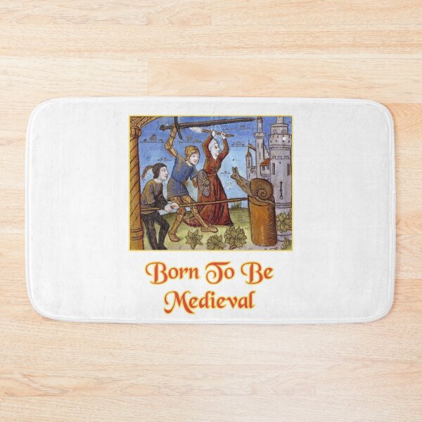 Item preview, 'Born To Be Medieval' Snail Fight Naïve Painting - Medieval Designs Collection designed and sold by Ridiculam Toga.