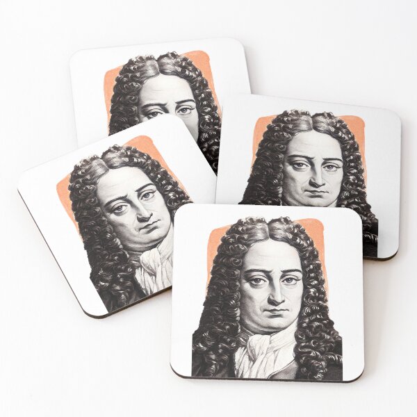 Item preview, German Mathematician Gottfried Wilhelm Leibniz illustration  designed and sold by Litstoy.