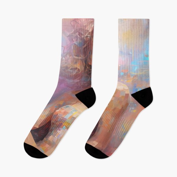 Item preview, Portrait of a Pensive Blonde Girl: A Kaleidoscope of Colors and Pixelated Fashion designed and sold by SingularityGeek.