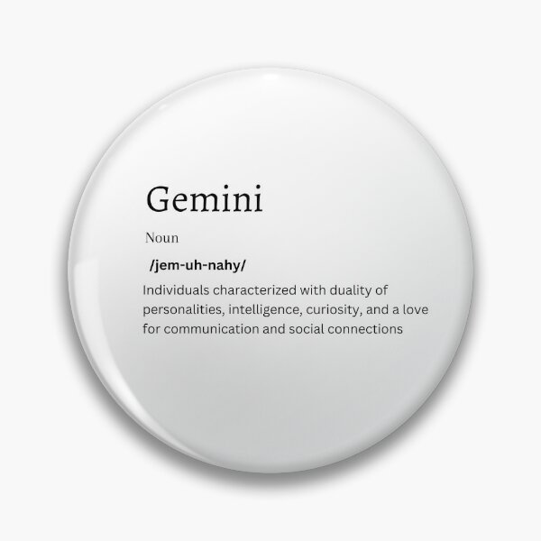 Item preview, Gemini Definition Sticker | Embrace the Dual Nature of the Twins designed and sold by FunDifference.
