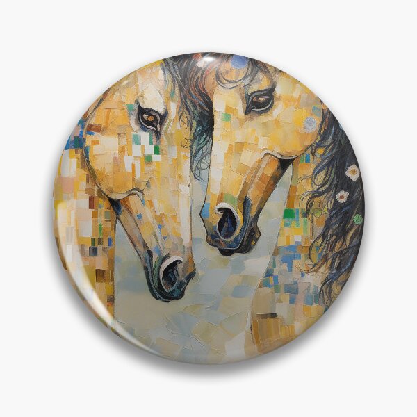 Item preview, Horses - The Kiss - inspired by Gustav Klimt designed and sold by EmeraldeaArt.