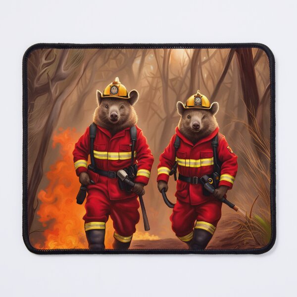 Item preview, Australian firefighting Wombats designed and sold by J7Simpson.