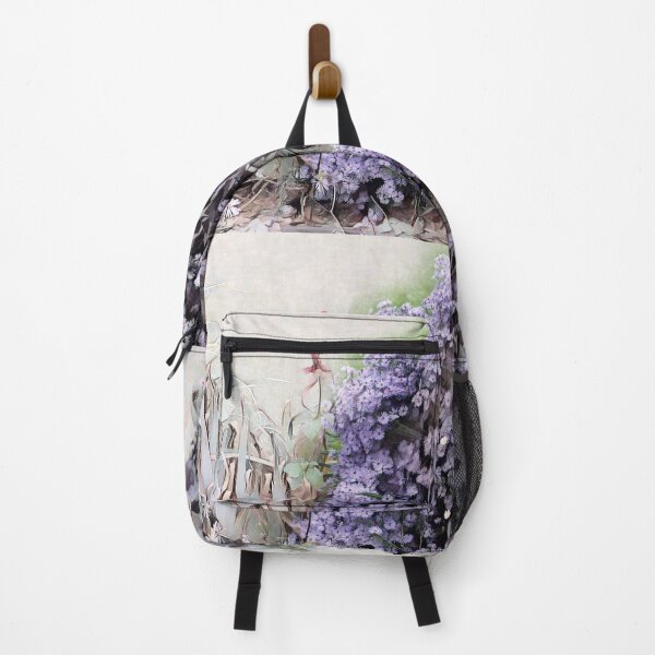 Item preview, Magical asters: watercolor painting of a blooming meadow designed and sold by Patricia Piotrak.
