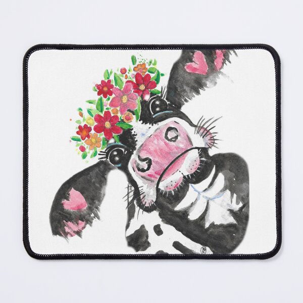 Item preview, Cute Cow with Flower Crown designed and sold by Marjansart.