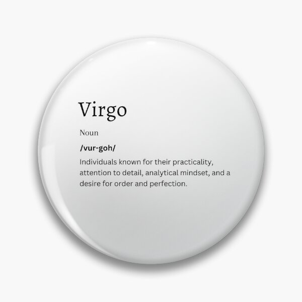 Item preview, Virgo Definition Sticker | Embrace the Analytical Mind of the Maiden designed and sold by FunDifference.