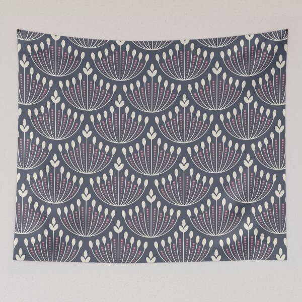 Item preview, KF 0081 G - Vintage Retro Flower 70s Modern Geometric Floral Pattern designed and sold by KhakiFinch.