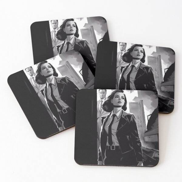 Item preview, Scene of a Detective Girl: Noir Elegance in Black and White designed and sold by SingularityGeek.