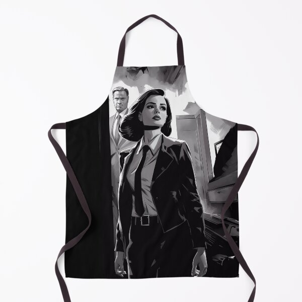 Item preview, Scene of a Detective Girl: Noir Elegance in Black and White designed and sold by SingularityGeek.