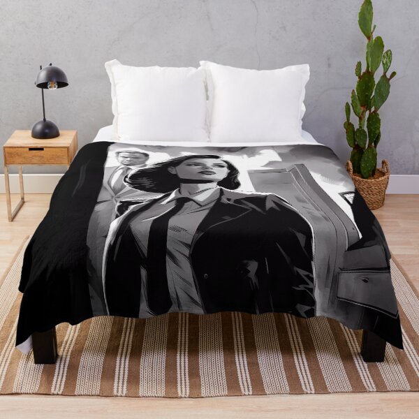 Item preview, Scene of a Detective Girl: Noir Elegance in Black and White designed and sold by SingularityGeek.