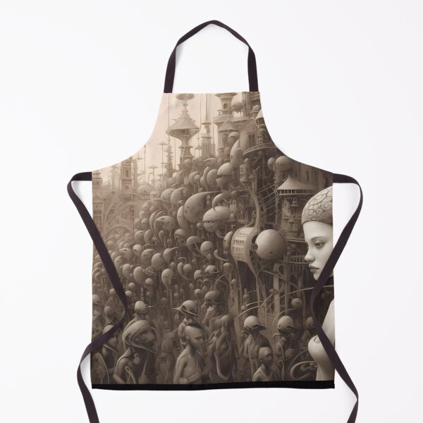 Item preview, Surrealistic Portrait of a Goddess: A Monochrome Revelation Bathed in Devotion designed and sold by SingularityGeek.