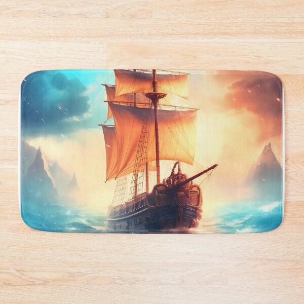 Item preview, Warship in a Rough Sea: A Battle Against the Elements designed and sold by SingularityGeek.