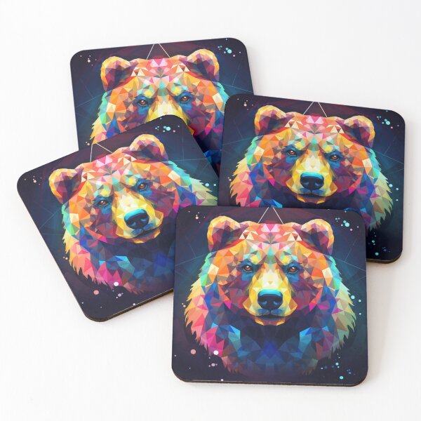 Item preview, Neon bear no 1  designed and sold by Sylwia Kuc.