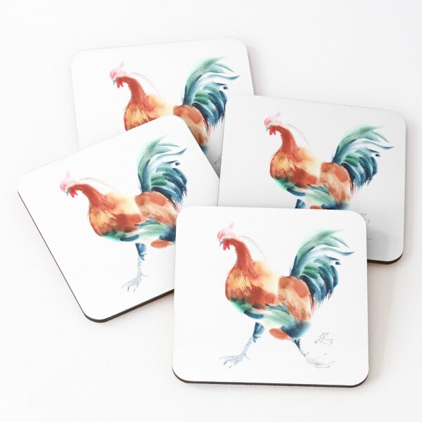 Item preview, Watercolor rooster designed and sold by ARTIrina.