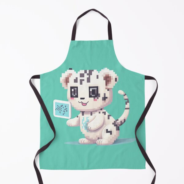 Item preview, A cartoon of a white and black spotted cat holding a tablet designed and sold by neerajgenius.