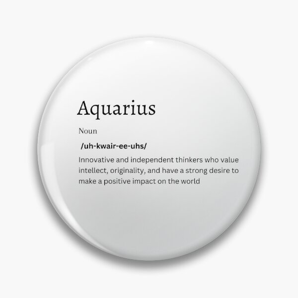 Item preview, Aquarius Definition Sticker | Embrace the Visionary Spirit of the Water Bearer designed and sold by FunDifference.
