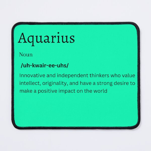 Item preview, Aquarius Definition Sticker | Embrace the Visionary Spirit of the Water Bearer designed and sold by FunDifference.