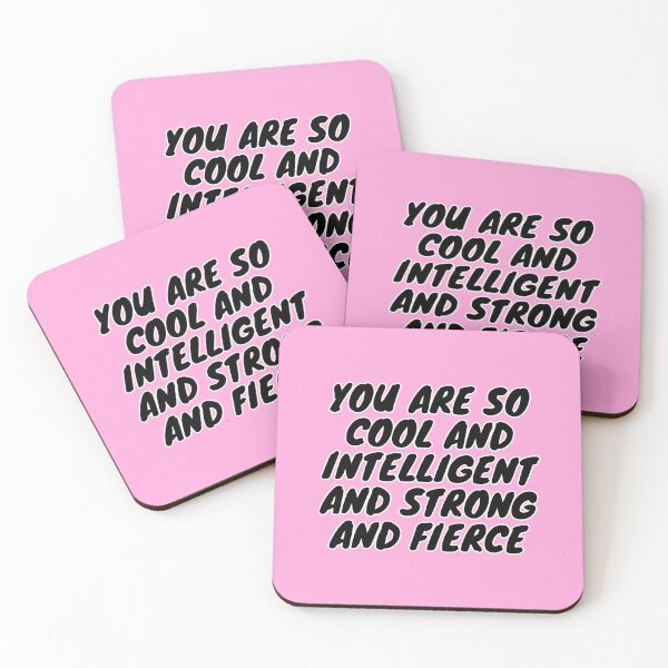 Item preview, Cool, Intelligent, Strong, Fierce, Girl Boss, Inspirational, Motivational, Pink designed and sold by Magic Love Art Print.