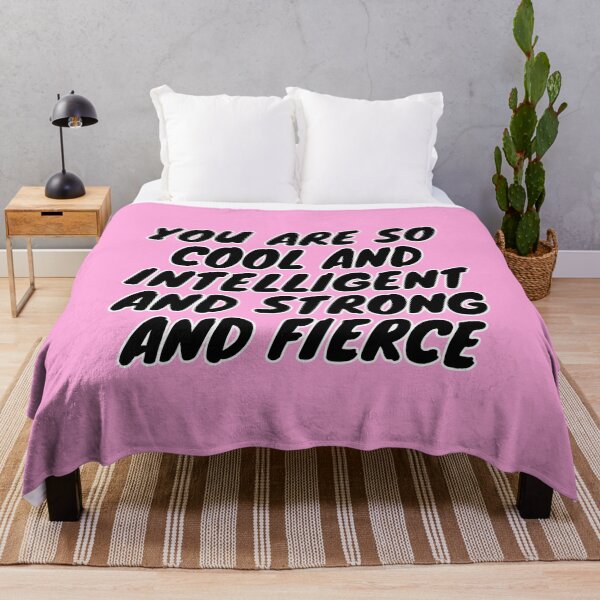 Item preview, Cool, Intelligent, Strong, Fierce, Girl Boss, Inspirational, Motivational, Pink designed and sold by Magic Love Art Print.