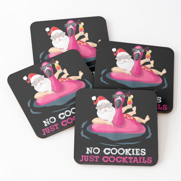 Item preview, Christmas In July No Cookies Just Cocktails Summer Flamingo Tank Top designed and sold by wehrweinwil.